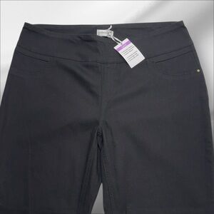 COLLECTION L Women’s 14 Black Pull On Straight Leg Pant